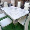 6-Seater Marble Imported Dining Set thumb 1