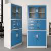 Cabinets: Blue Metallic Storage Cabinet with Safe thumb 5