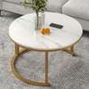 Marble Top Metal Frame Round Coffee Table thumb 4