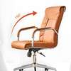 Brown Leather Quality Ergonomic Office Seat thumb 3