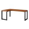 Curved office desk: 1.2m curved desk with metal legs thumb 1