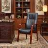 Black Leather Executive Visitor Chair thumb 2