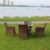 4-Seater Outdoor Rattan Dining Set thumb 3