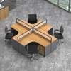 Curved 4 Way Office Workstation Desk thumb 7