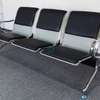 3 Link Leather Padded Waiting Bench thumb 0