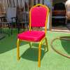 Conference Chair; Banquet Chair with Gold Steel Frame thumb 0