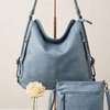 ROSEMANDY Dark Brown Leather Bag Set with Wallet thumb 4