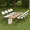 Patio Heavy Duty Plastic Foldable Chair thumb 2