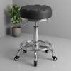 Barstools : Adjustable Height Beauty Shop Leather Stool thumb 0