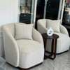 Set of 2 Armchairs with Cushions and Wooden Legs thumb 1