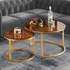 Modern Round Marble Coffee Table thumb 0