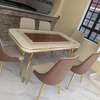 Luxurious marble top dinning set thumb 1