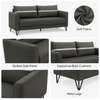 Leather 5 Seater Executive Reception Bench thumb 6