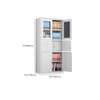 2-Door metallic office storage cabinet with safe thumb 2