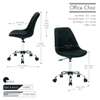 Office Seat: Plastic Black Height Adjustable Swivel Chair thumb 4