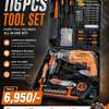 DERA 116-Piece Tool Set with Drill & Carry Case thumb 0