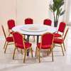 Outdoor Furniture; Foldable Round Dining Table in Suneka thumb 4