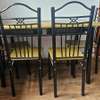Dining Table Set with Metal Frame Chairs thumb 0