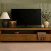 Wooden TV Stand with slated Doors and Drawers thumb 9