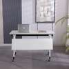 Foldable White Office Training Table thumb 5