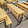 2 seater modern school desk with a bench thumb 7