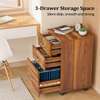 Office Cabinet; 3 Drawer Mobile Pedestal Filing Cabinet: thumb 6