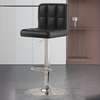 Barstools; Leather Swivel Black Barstool For Homes thumb 0