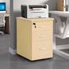 under desk movable 3-drawer cabinet thumb 4