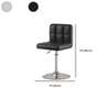 Barstools; Leather Swivel Black Barstool For Homes thumb 1