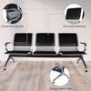 3 Person Leather Reception Office Bench thumb 6