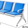 Reception Chair: 3-seater, Blue, Office & Waiting Room thumb 4