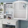 DRESSING TABLE: White Dressing Table With Mirror thumb 4