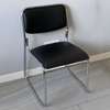 Chrome office guest/ salon chair thumb 7