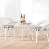 Wicker Patio Set 2 Chairs & Glass Table thumb 4