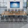 Metal Frame Wooden 2.4m Modern Office Conference Table thumb 4