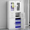 2-Door metallic office storage cabinet with safe thumb 10