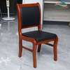 Mahogany 4 Leg-Leather Padded Guest Office Chair thumb 10