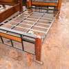 Quality and durable metallic beds with wooden finish thumb 12