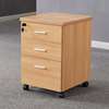 Cabinets : 3 Drawer Mobile Pedestal Cabinet thumb 6