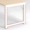 Computer Desks: Rectangular Wooden Computer Desk thumb 5