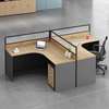 Office Workstation; 2 Way Modular Curved Office Workstation thumb 1