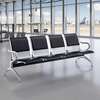 Metal Frame 4 Seater Padded Reception Office Bench thumb 0