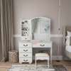 Dressing Table; White Dressing Table With Drawers thumb 3