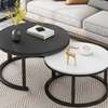 Pair Marble Nesting Coffee Tables thumb 4