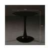 Round Dining Table: Black Trendy Rounded Dining Table thumb 1