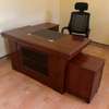 160cm Mahogany Office Desk thumb 1