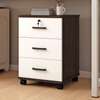 3-Drawers modern wooden office pedestal thumb 1