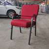 Conference Chair; Modern Steel Stackable Padded Church thumb 3