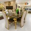 Dining Set  Gold Frame ,marble top ( imported) thumb 1