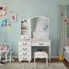 Dressing Table; White Dressing Table With Drawers thumb 2